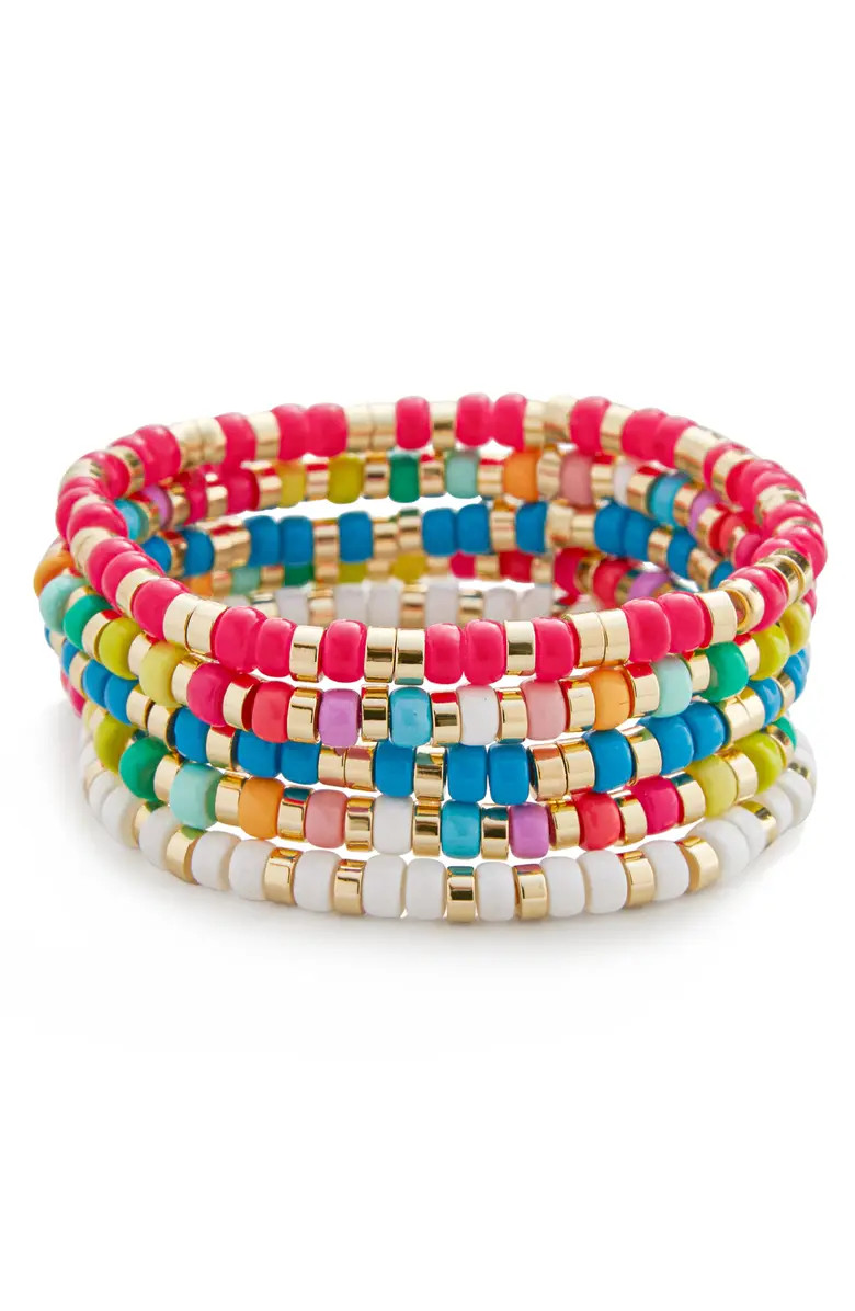 Set of 5 Beaded Bracelets | Nordstrom