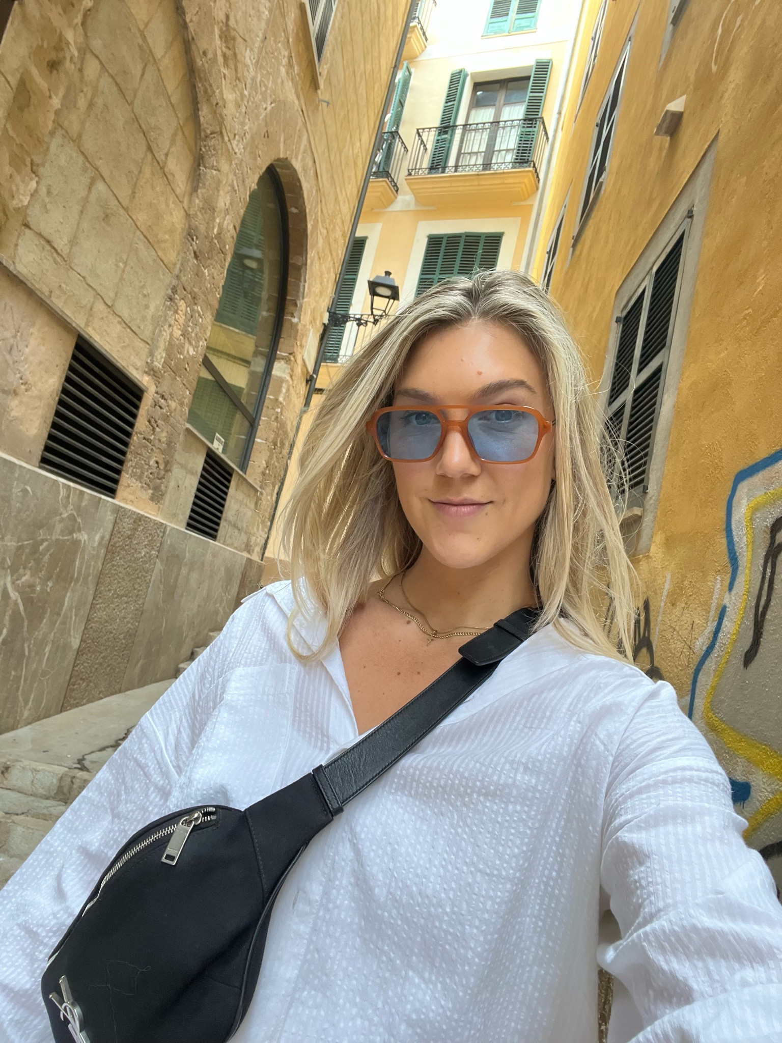 Love this loose fit textured button down from Abercrombie! 