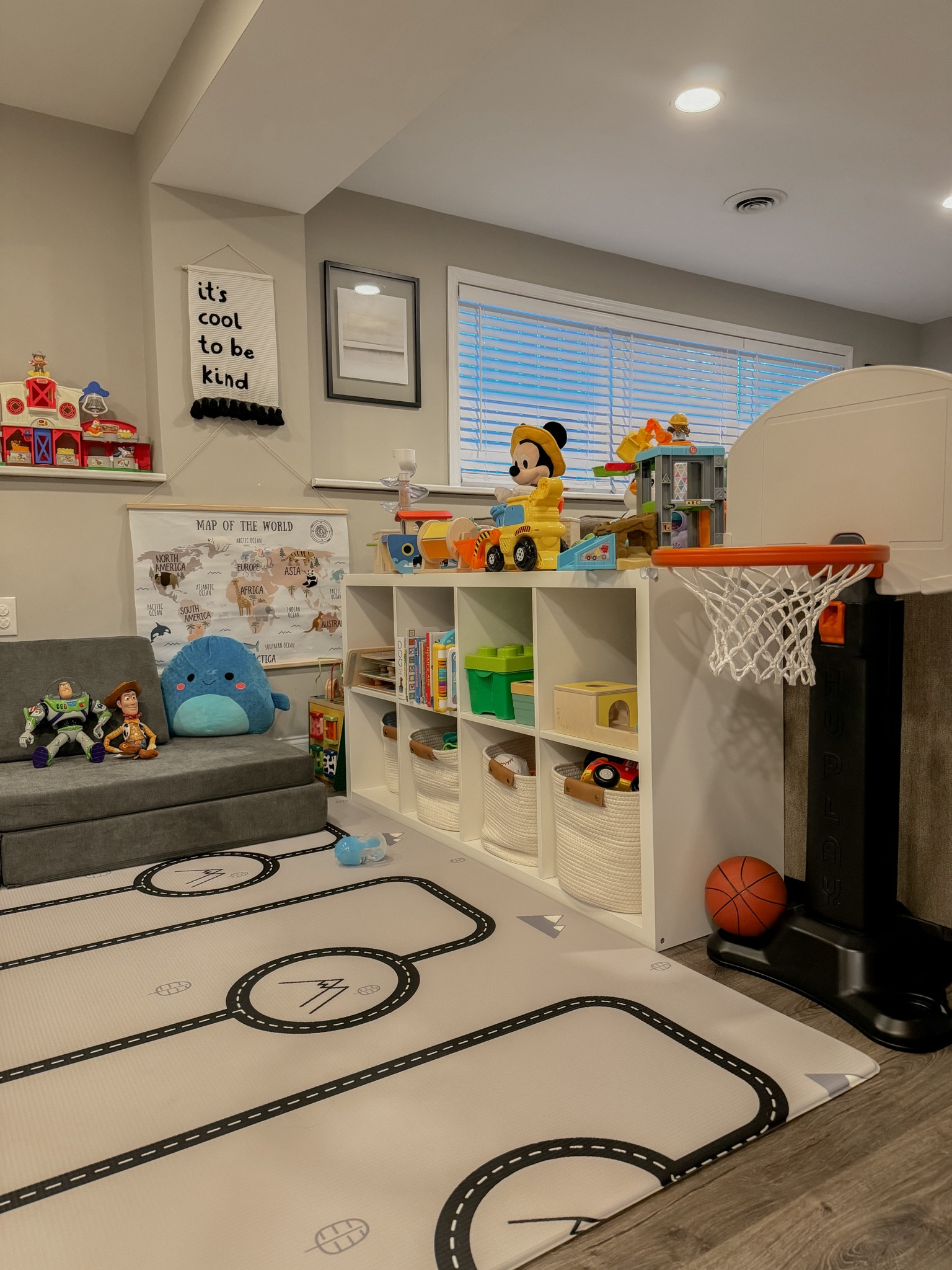 Realistic toddler play area for a small space! #playroominspo #smallplayroom 

#LTKfamily #LTKkids #LTKhome