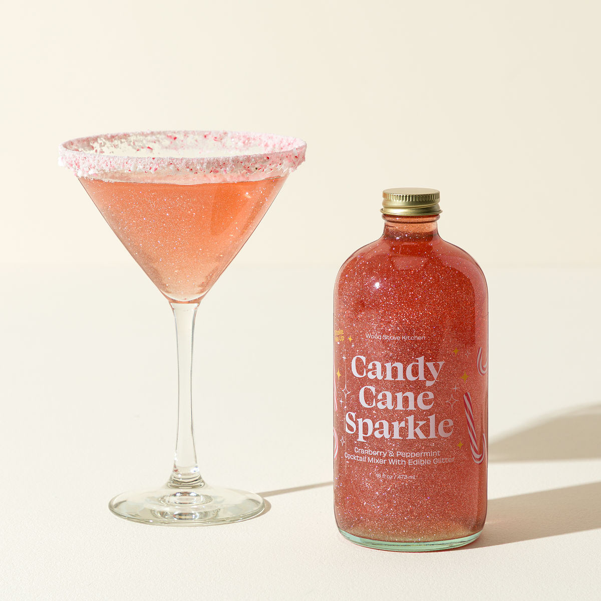 Candy Cane Glitter Cocktail Mixer | UncommonGoods