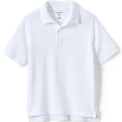 Kids Short Sleeve Mesh Polo Shirt | Lands' End (US)