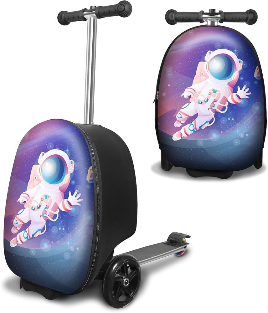 Scooter Suitcase for Kids Ages 6-12 Kids' Luggage | Amazon (US)