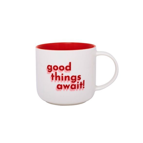 15oz Stoneware Good Things Await! Mug - Parker Lane | Target