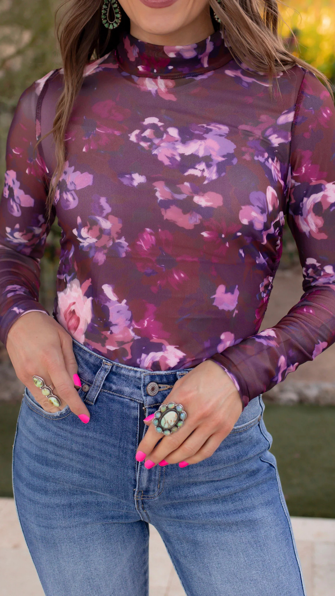 ✨ Romantic Print, Chic Silhouette

Description:
Make a subtle yet stylish statement with this floral mesh top. Its delicate design and ruched fitting add texture and character to your outfits — perfect for spring, date nights, or closet layering.

#RomanticStyle #FloralMeshTop #KrushKandyStyle #BoutiqueOutfits #TrendyLook #EverydayChic #SoftDetails 

 #LTKSpringSale #LTKgrwm #LTKootd