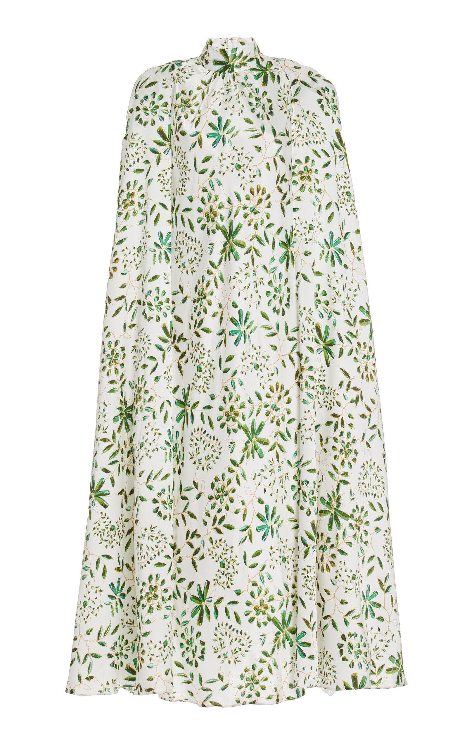 Printed Silk Cape Dress | Moda Operandi (Global)