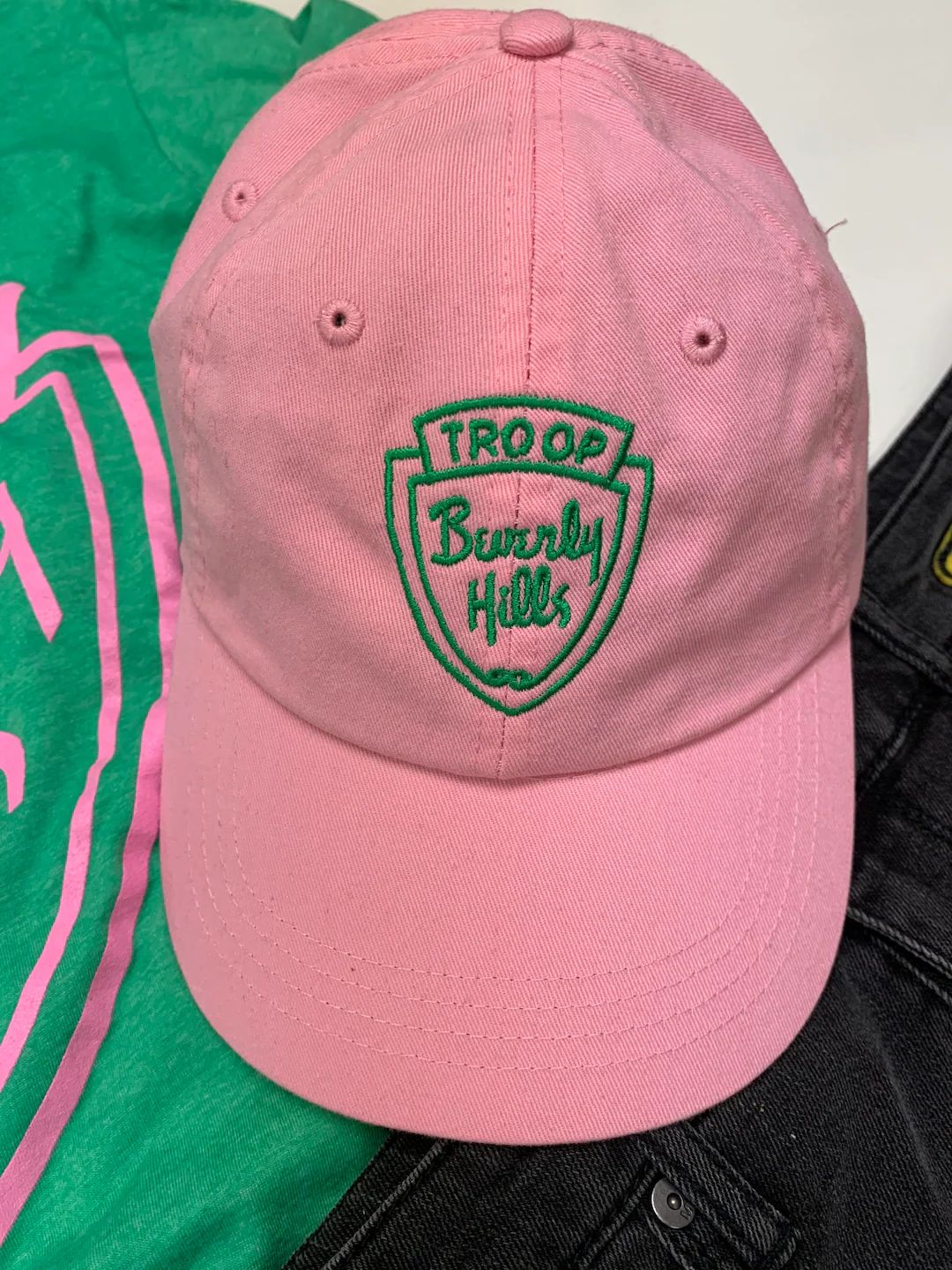 Troop Beverly Hills Baseball Hat, Pink Adjustable Back Hat - Etsy | Etsy (US)