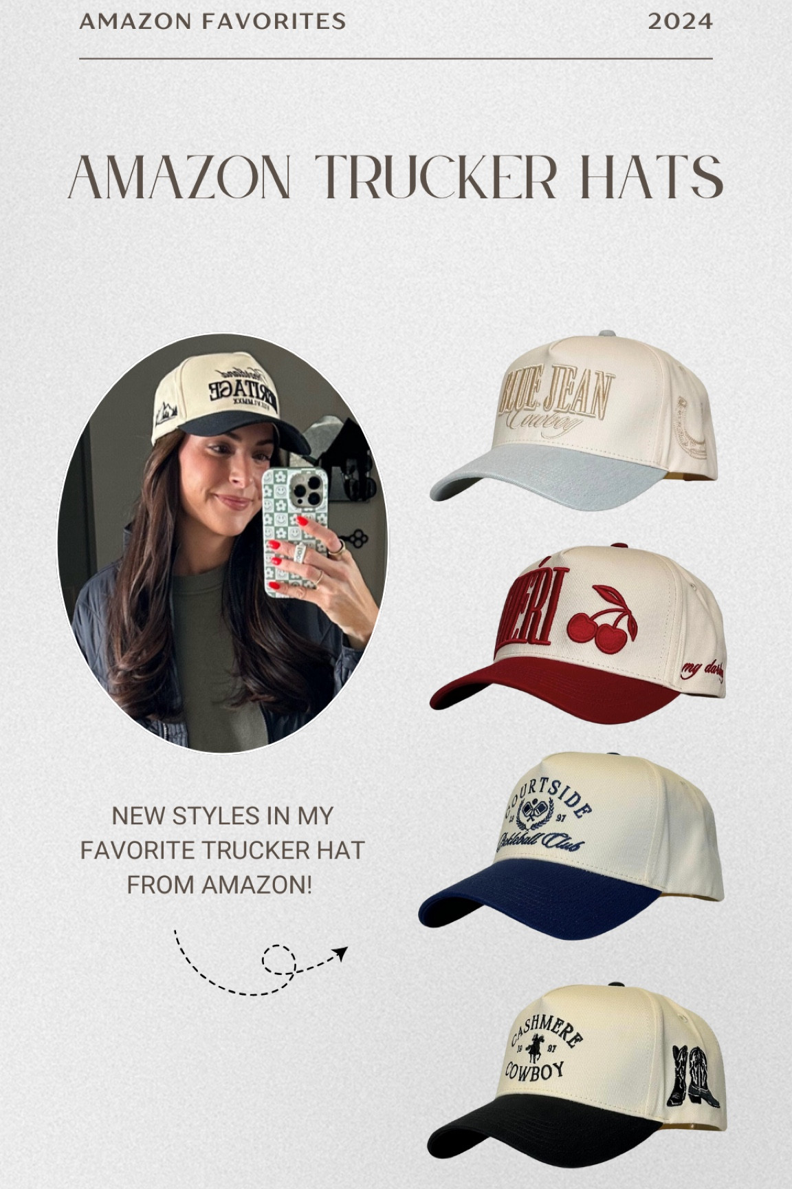 The best fitting trucker hats and so cute!! I have a few now and loving these new ones that just launched 😍 Under $35 + free prime shipping on Amazon 👏🏼

#LTKTravel #LTKFindsUnder50 #LTKStyleTip