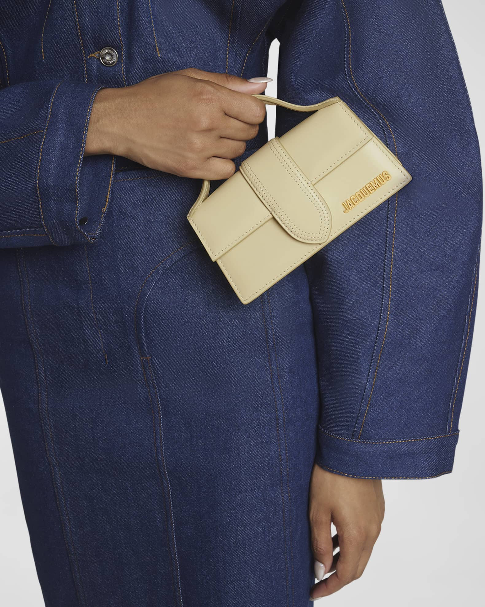Jacquemus Le Bambino Leather Top-Handle Bag | Neiman Marcus