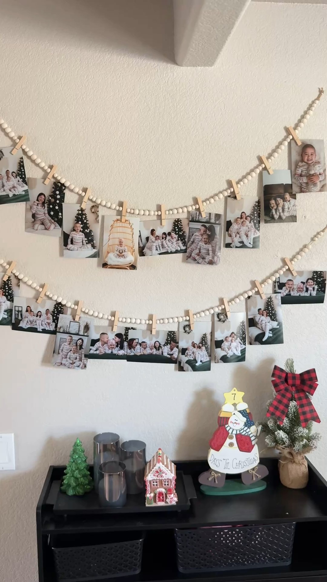 Beaded garland with clips for photos 🫶🏼 

#LTKHoliday #LTKmomlife #LTKSeasonal