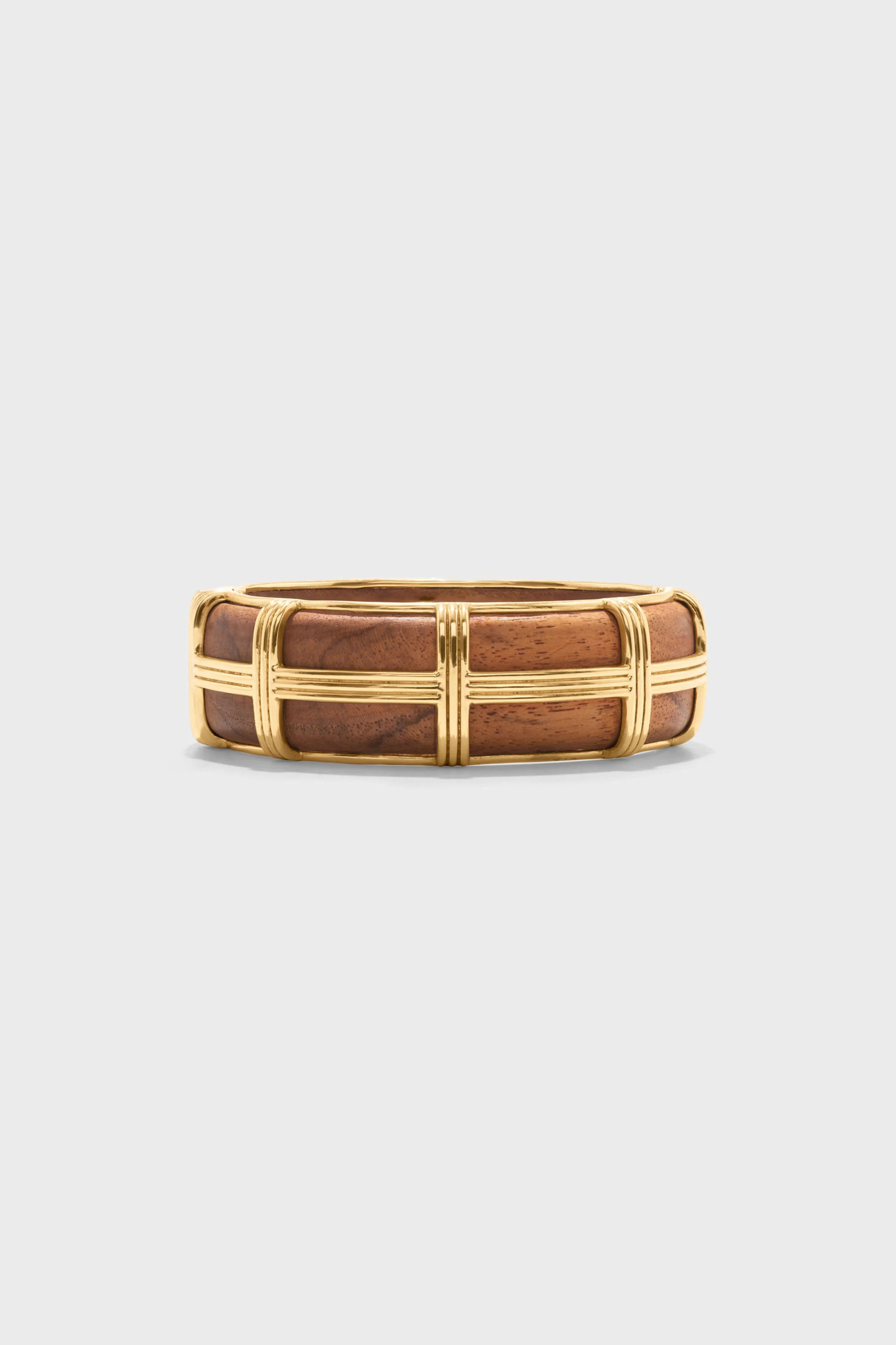 Teak Gaia Hinged Bangle | Tuckernuck (US)