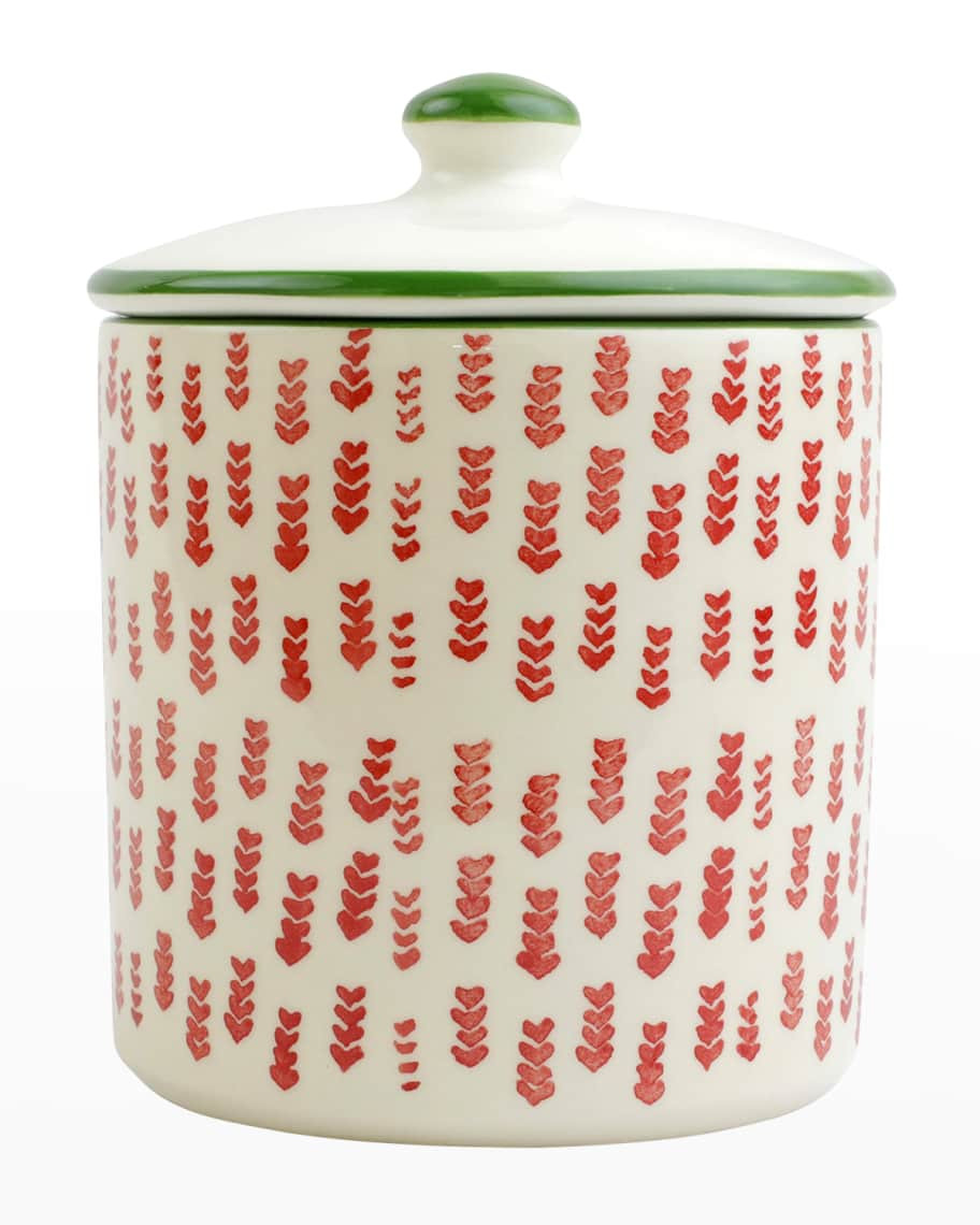 Vietri Mistletoe Arrow Cookie Jar | Neiman Marcus