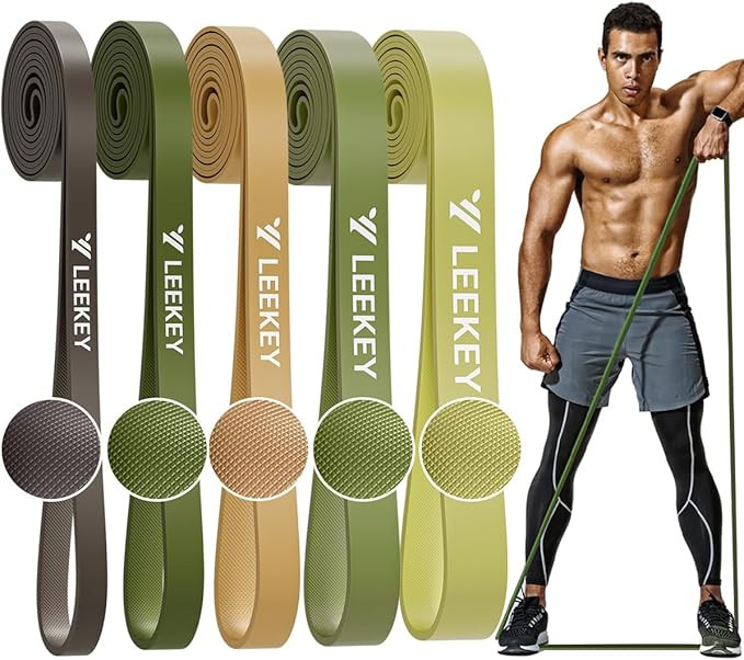 LEEKEY Resistance Bands, Exercise Bands Pull Up Assist Bands - Workout Bands Set - Mobility Band ... | Amazon (US)