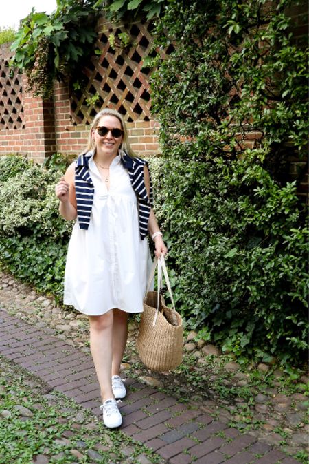 Styling a summer staple, the shirtdress, for a casual chic daytime outfit. This Amazon shirtdress is $35 and runs roomy so I’d recommend sizing down. I’m wearing a medium. 

#preppystyle #classicstyle #jcrew #amazonfind #amazonstyle #sperry

#LTKunder100 #LTKunder50 #LTKSeasonal
