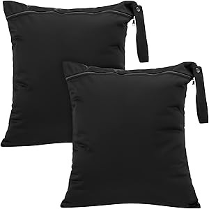 2 Pcs Large Travel Laundry Bag Washable Waterproof Wet Dry Bag Large Dirty Clothes Bag Bathing Su... | Amazon (US)