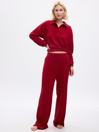 Mid Rise Cozy Rib PJ Pants | Gap (US)