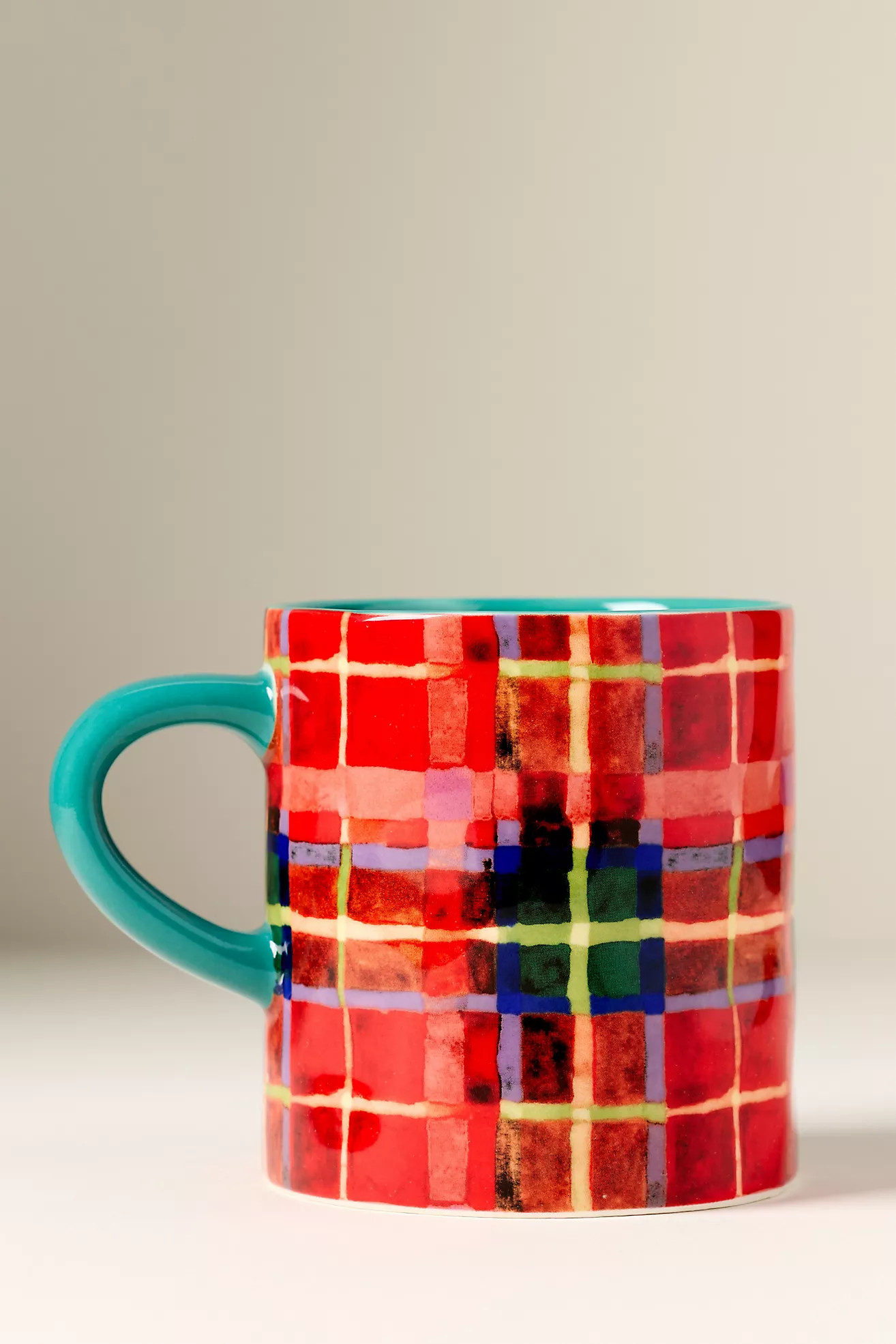 Tartan Stoneware Mug | Anthropologie (US)