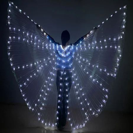 ANAJOY Free Shipping LED Wing Belly Dance Halloween With Telescopic Stick Performance Prop For Women | Walmart (US)