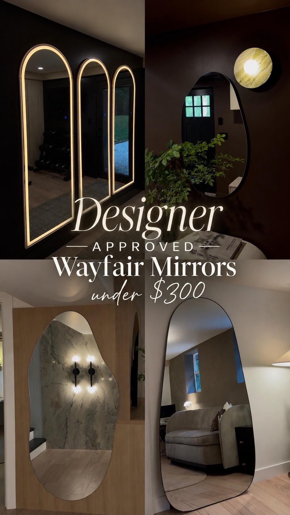 #AD  Designer-approved mirrors that look high-end… without the high-end price tag. ✨ @wayfair, #Wayfair, #WayfairPartner

#LTKHome