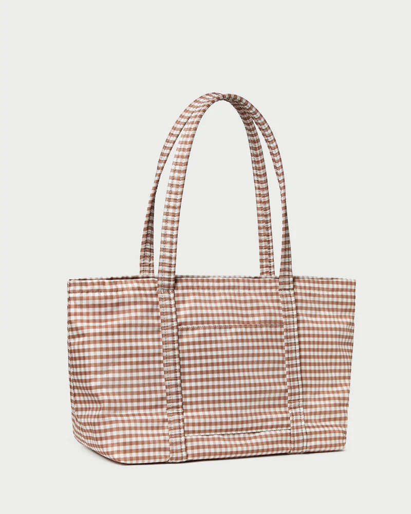 Mira Brown Gingham Everyday Tote | Loeffler Randall