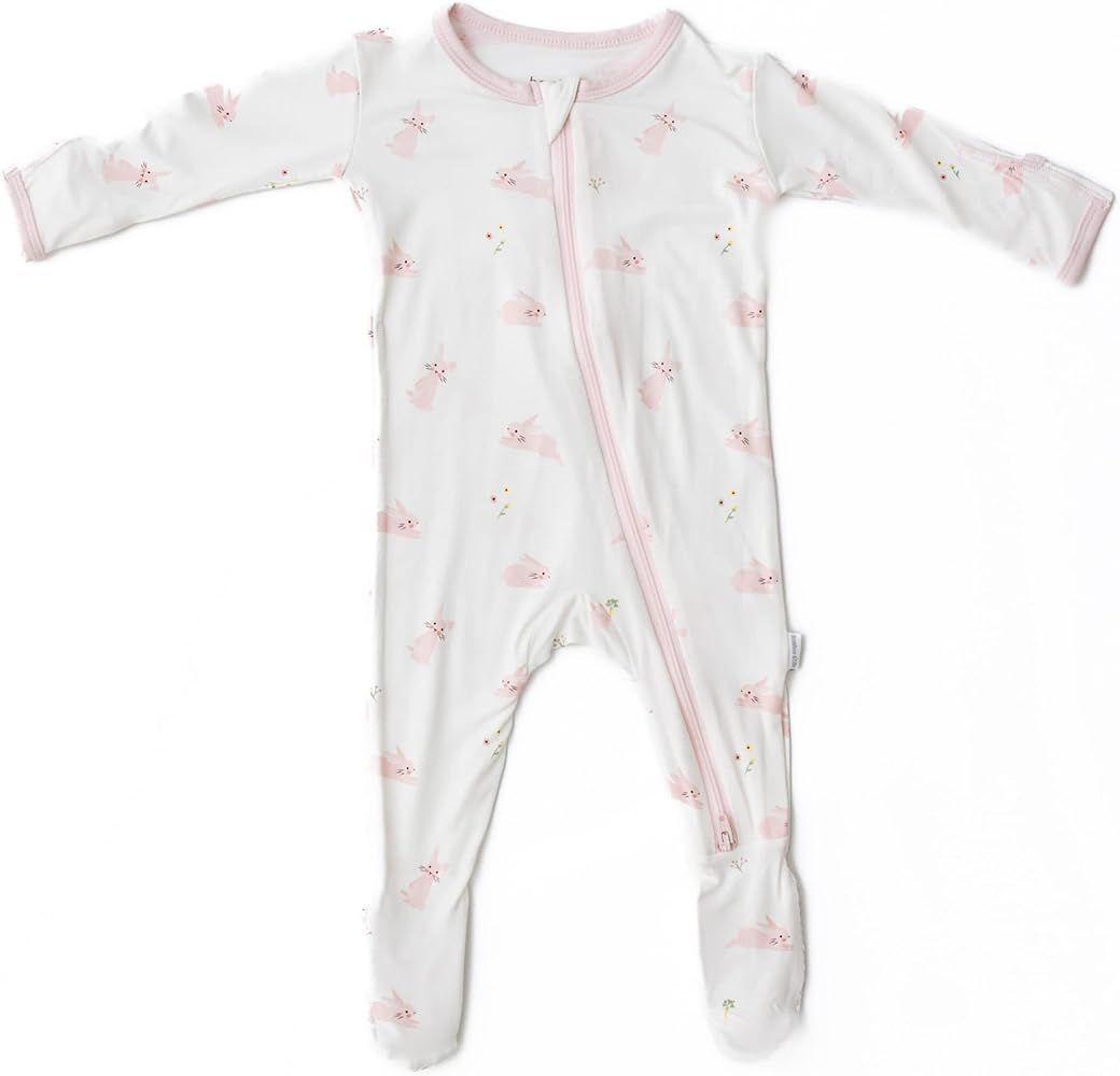 Soft Baby Bamboo Viscose Footie Pajamas, Zipper Closure, 0-24 Months | Amazon (US)