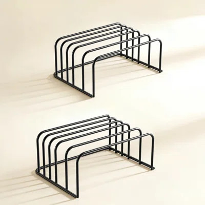 Cutting Board Holder Rack With 5 Slots, Metal Bakeware Organizer For Kitchen Cabinet And Countertop Storage Of Cutting Boards, Baking Sheets, Pans And | Wayfair North America