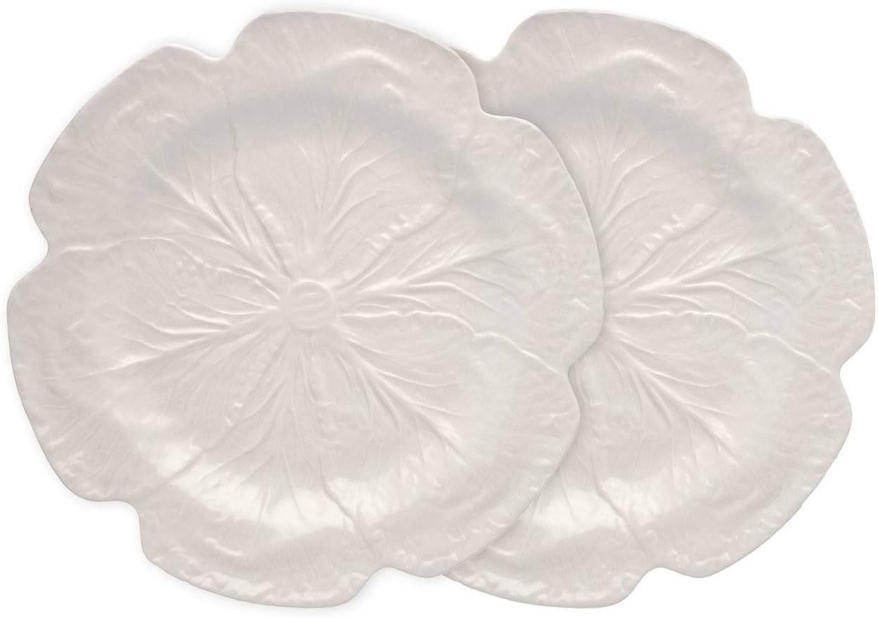 Bordallo Pinheiro Cabbage Beige Charger Plate, Set of 2 | Amazon (US)