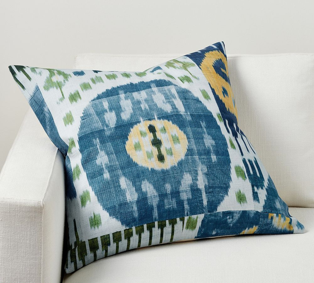 Enzo Ikat Reversible Pillow | Pottery Barn (US)
