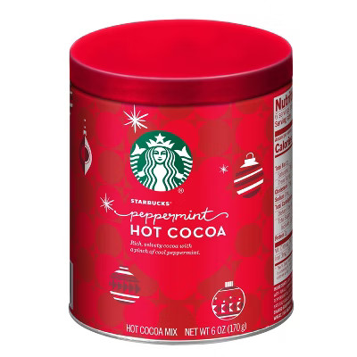 Starbucks Peppermint Hot Cocoa Mix Tin - 6oz | Target