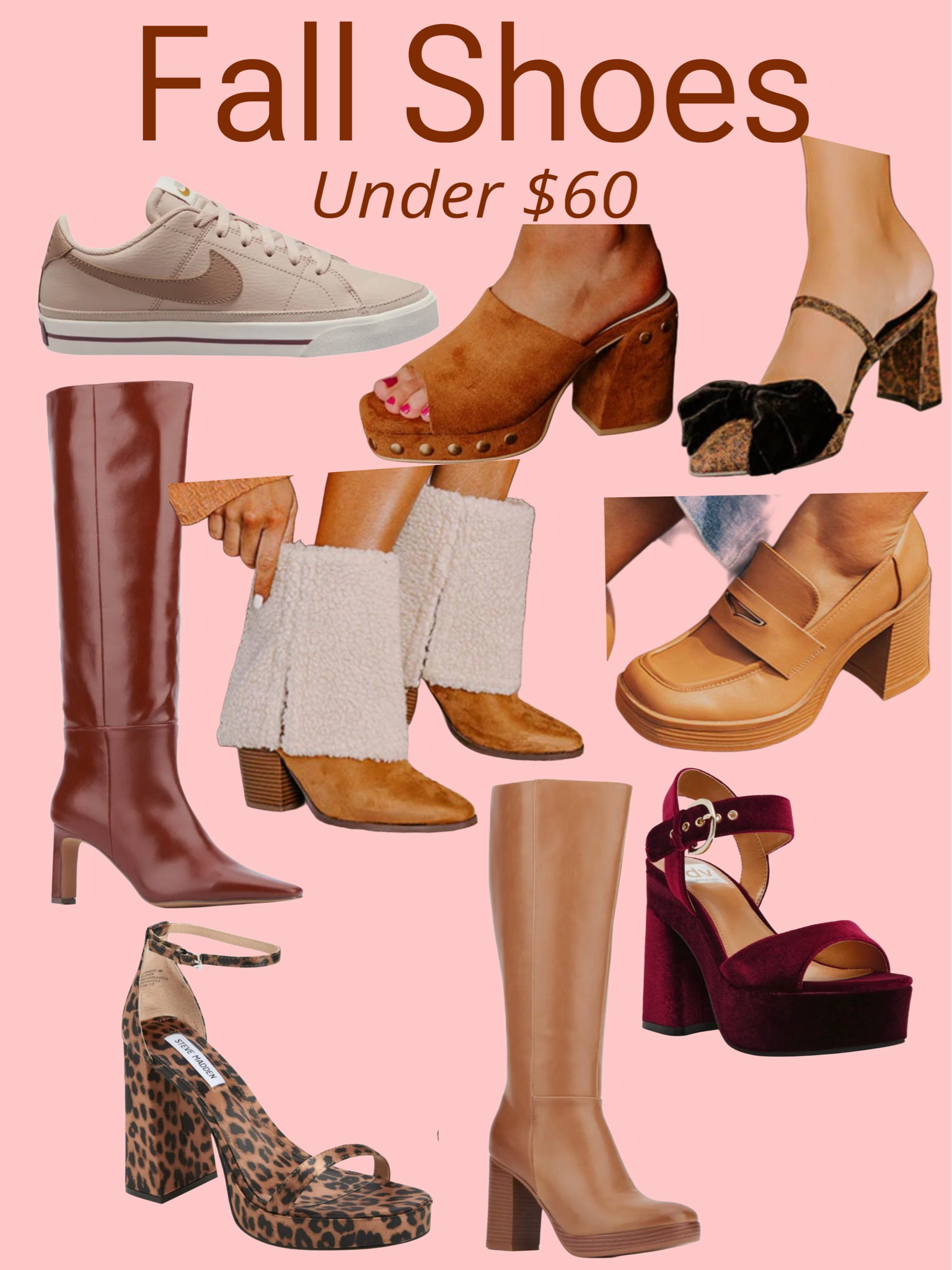 Cute fall boots, sneakers, and heels that won’t break the bank!! Under $60



#LTKShoeCrush #LTKSeasonal #LTKFallSale