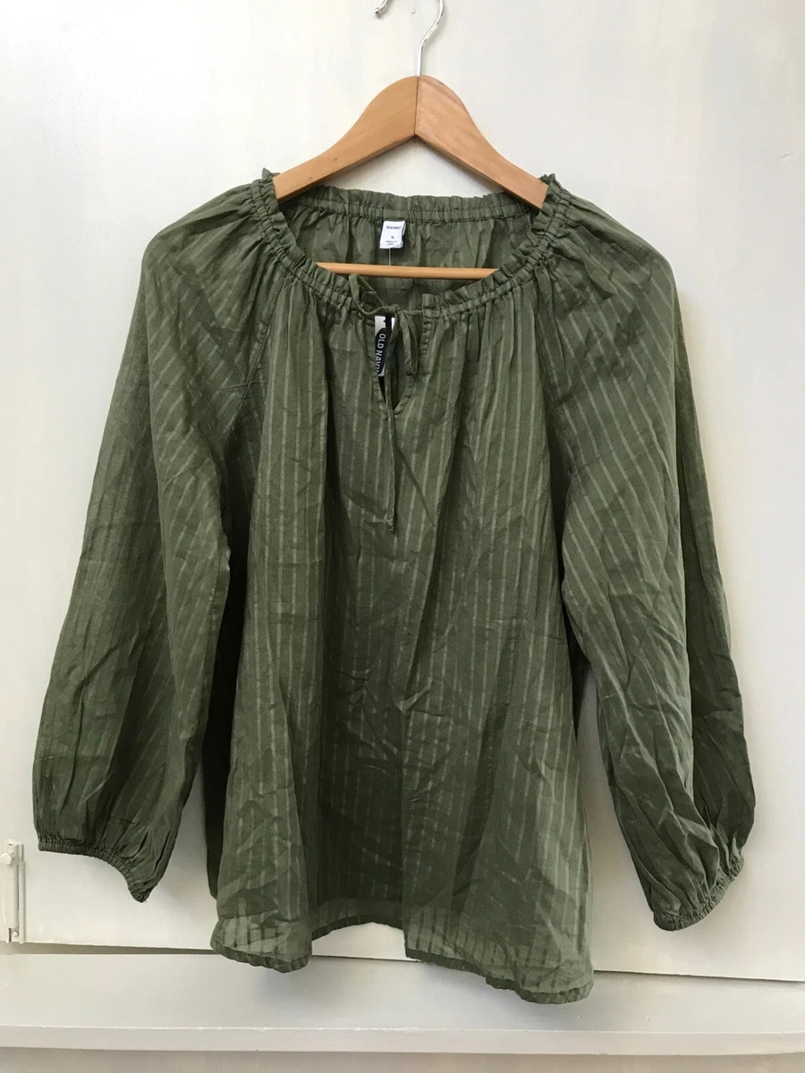 Old Navy Womens Olive Green Peasant Top Size S Small NWT  | eBay | eBay US