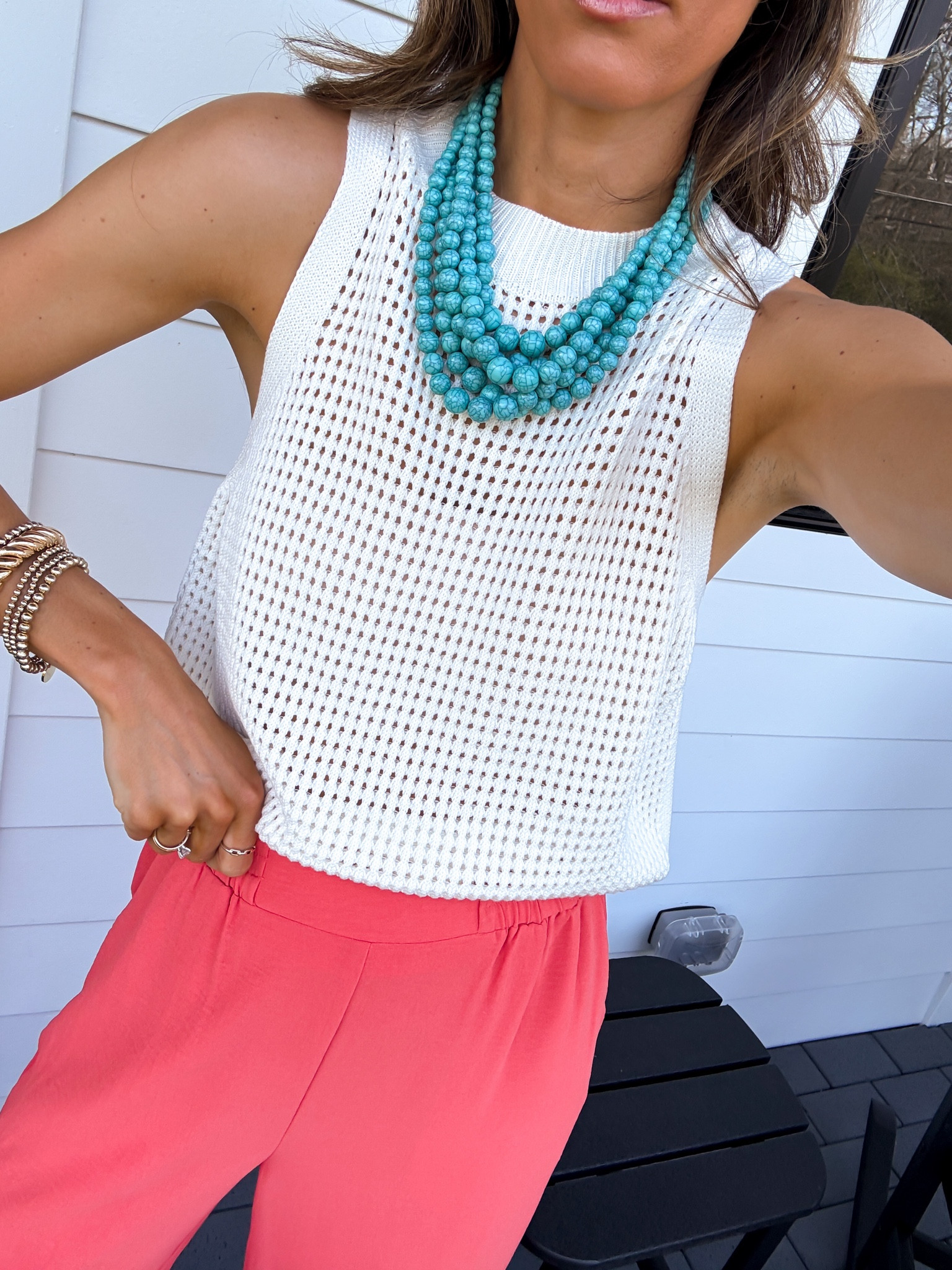 Wearing a small top and pants

#LTKgrwm #LTKmomlife #LTKdayinmylife