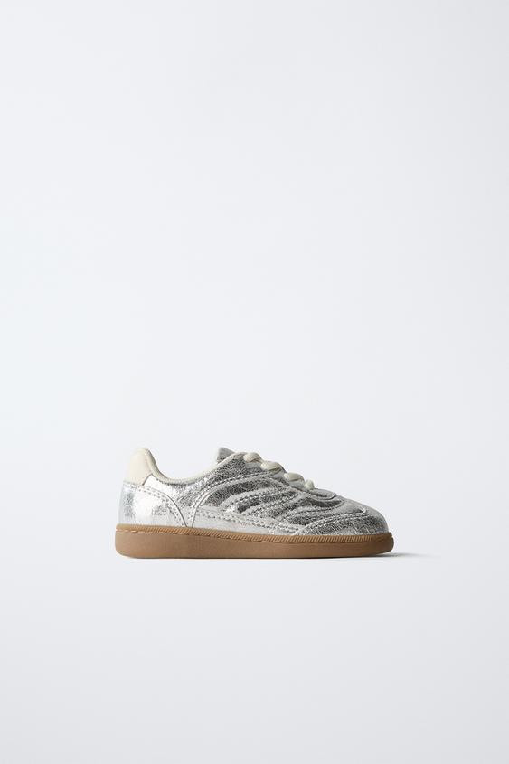 METALLIC SNEAKERS | Zara US