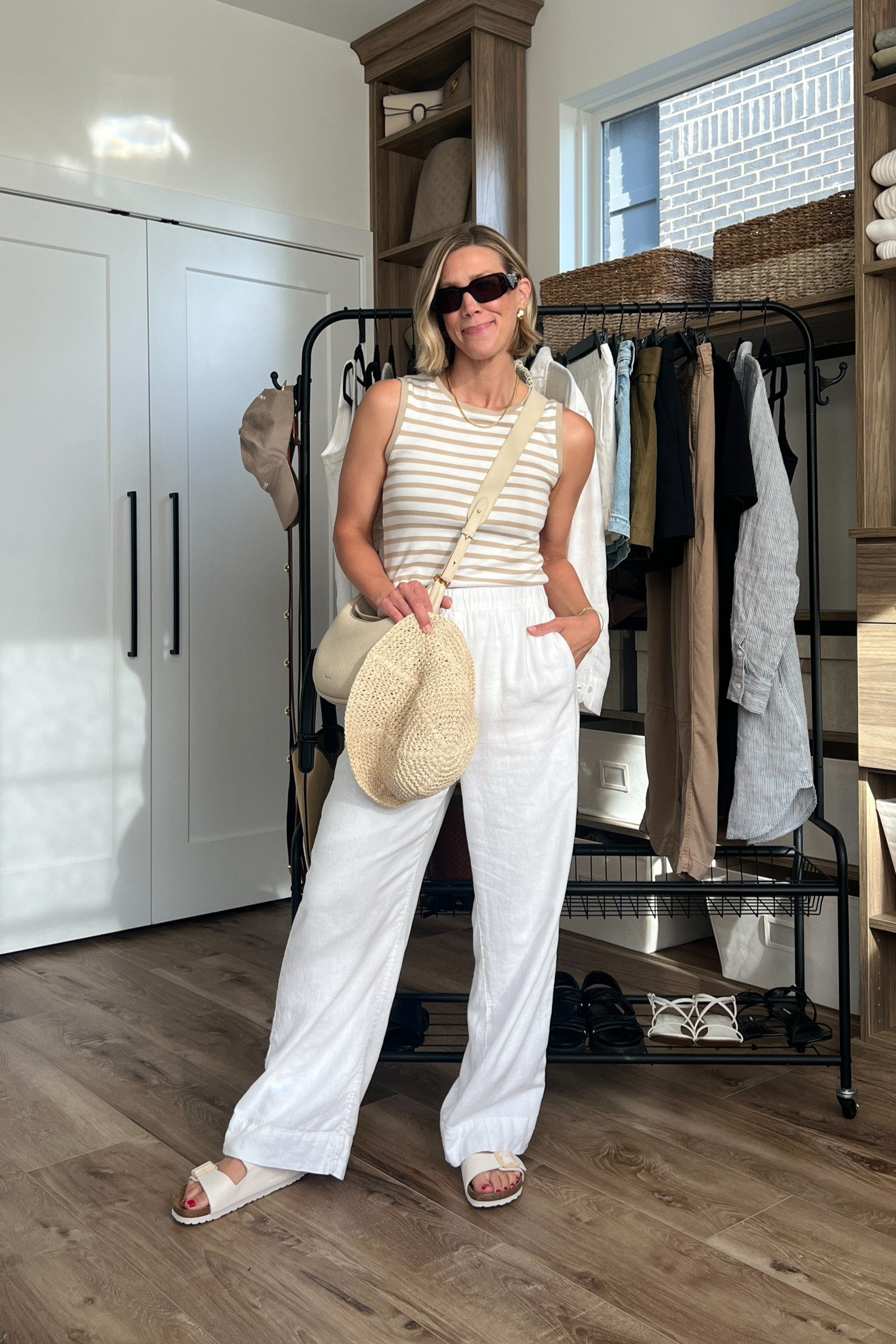 Wearing small linen pants, small tank, sandals tts 

#LTKFindsUnder100 #LTKStyleTip #LTKFindsUnder50