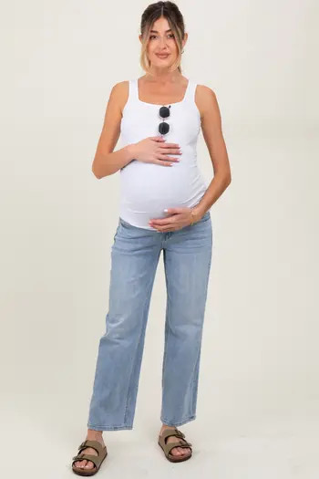 Straight Leg Ankle Maternity Jeans | Nordstrom