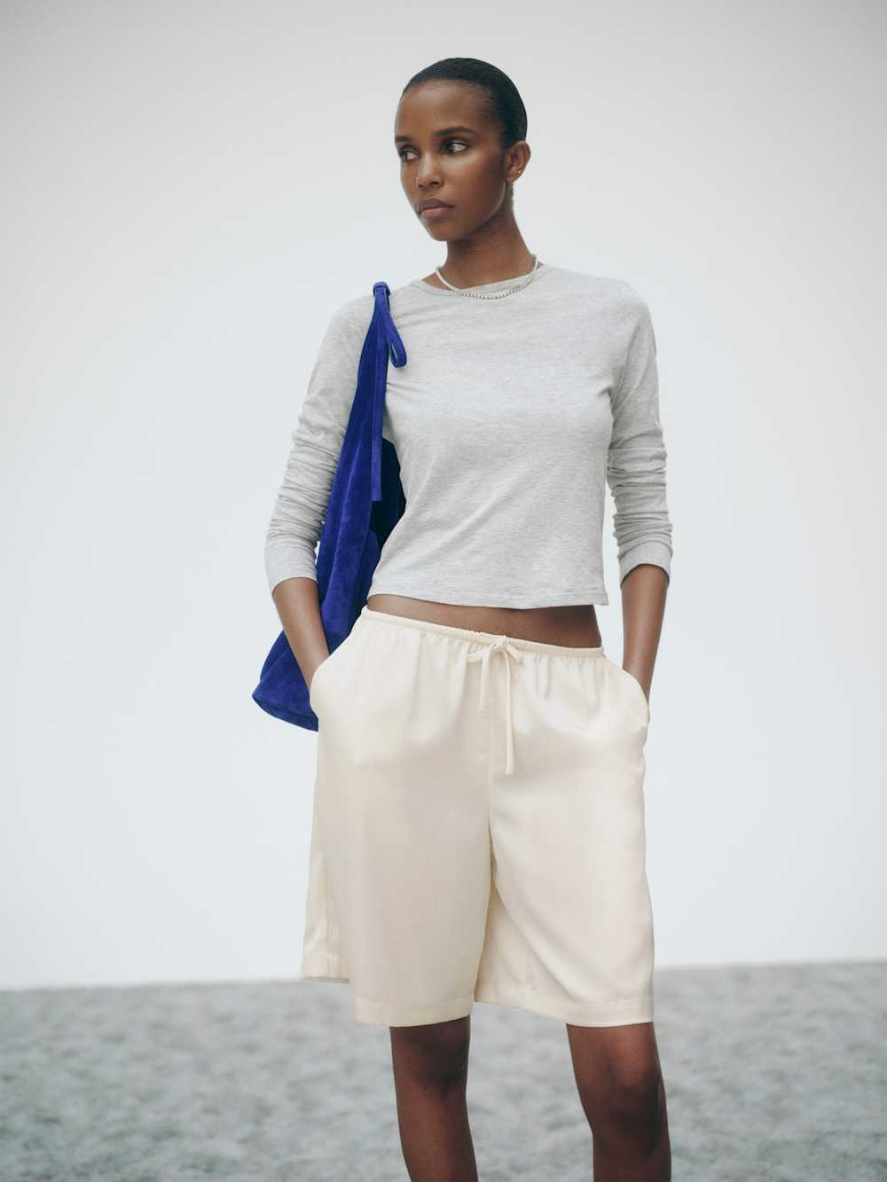 Sandy Satin Short | Reformation (Global)