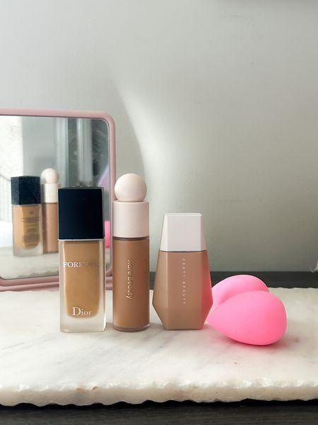 Favorite brown girl friendly foundations! These are all light to medium coverage and buildable. I reach for these for everyday makeup looks and even for events since they’re buildable! 

Shades:

Dior: 4WO
Rare Beauty: 310W
Fenty Beauty: 13

#LTKbeauty #LTKFind