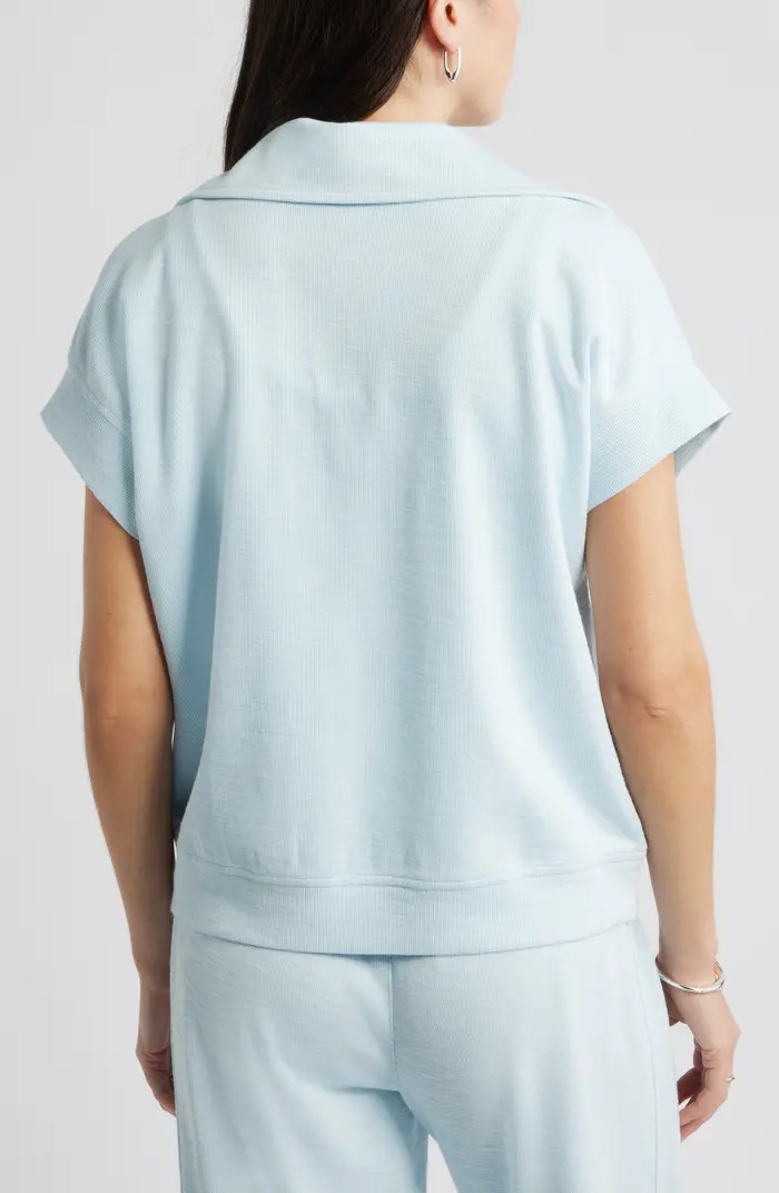 Short Sleeve Quarter Zip Sweatshirt | Nordstrom