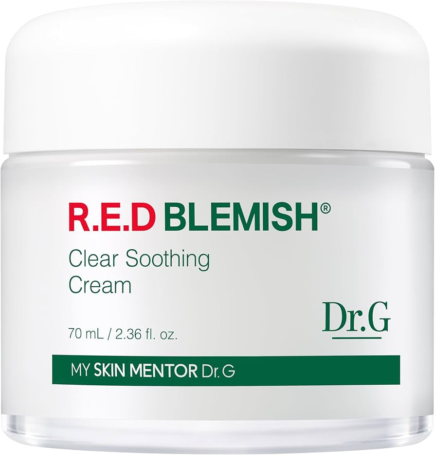 Dr.G Red Blemish Clear Soothing Korean Moisturizer Face Cream, 70ml - Cica Cream, Korean Skin Car... | Amazon (US)