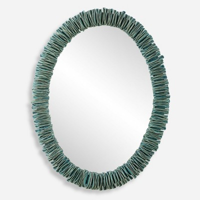 Uttermost Bonaire Teal Blue Oval Mirror | Target