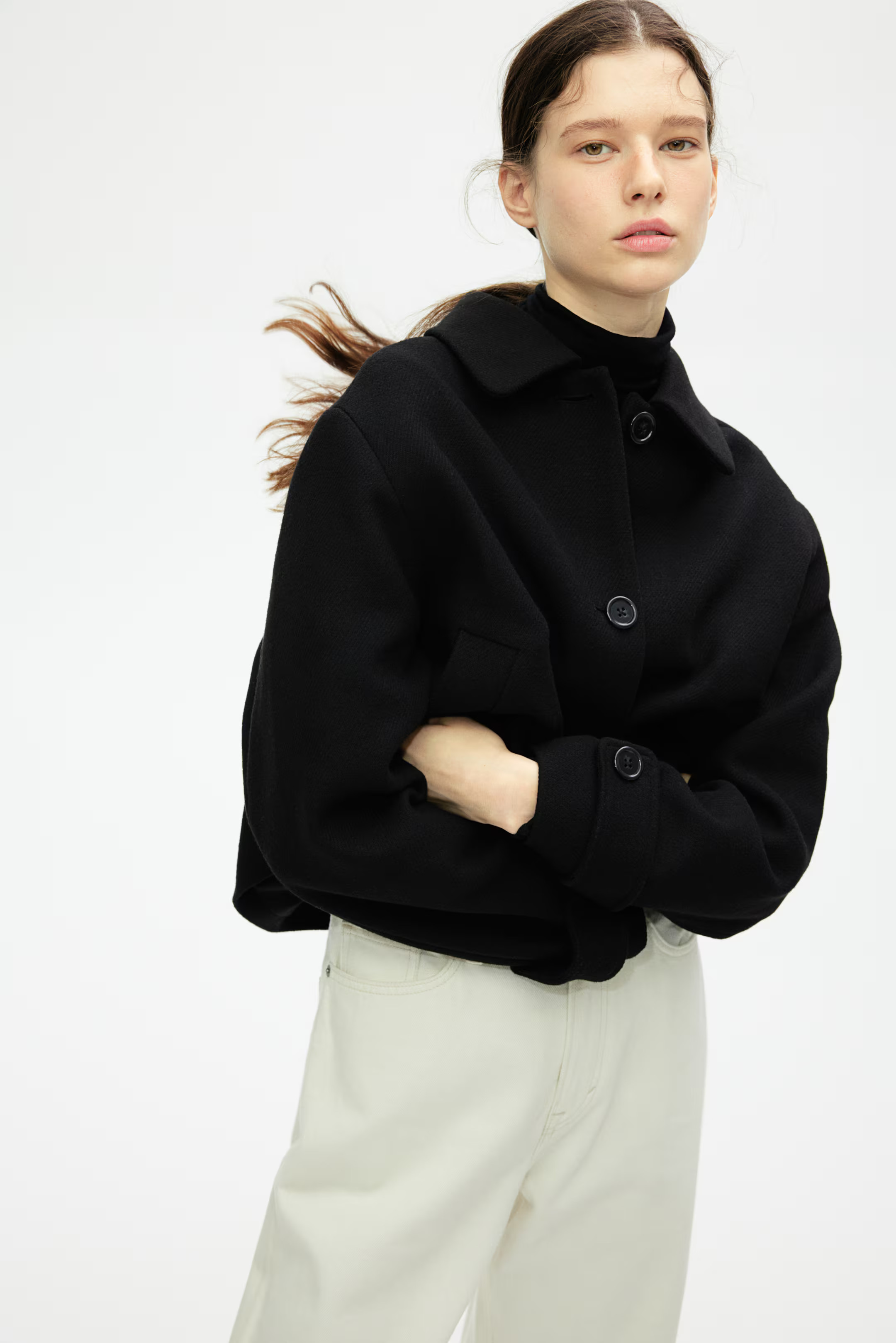 Jacke mit Kragen | H&M (DE, AT, CH, NL, FI)