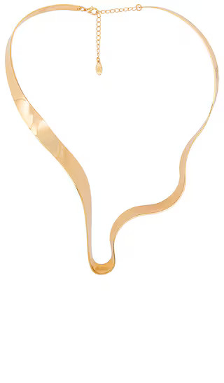 Ribbon Choker in Gold | Revolve Clothing (Global)
