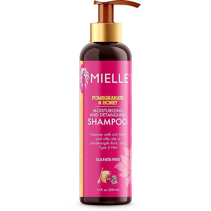 Mielle Organics Pomegranate & Honey Moisturizing and Detangling Shampoo, Hydrating Curl Cleanser ... | Amazon (US)
