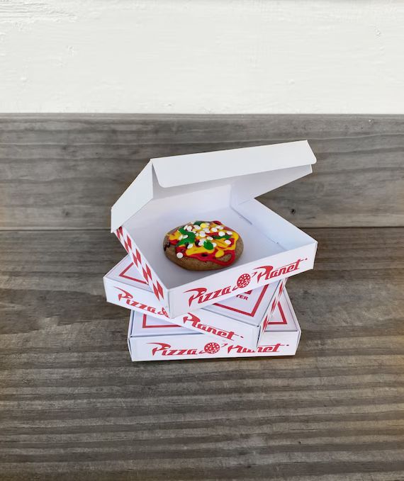 Toy Story Pizza Planet Pizza Boxes Toy Story Birthday Party Pizza Box Party Favors Pizza Box Part... | Etsy (US)