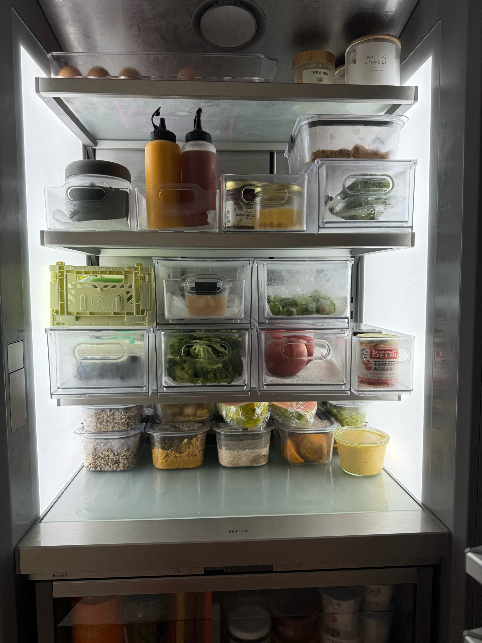 Organized fridge 😚🤌🏼