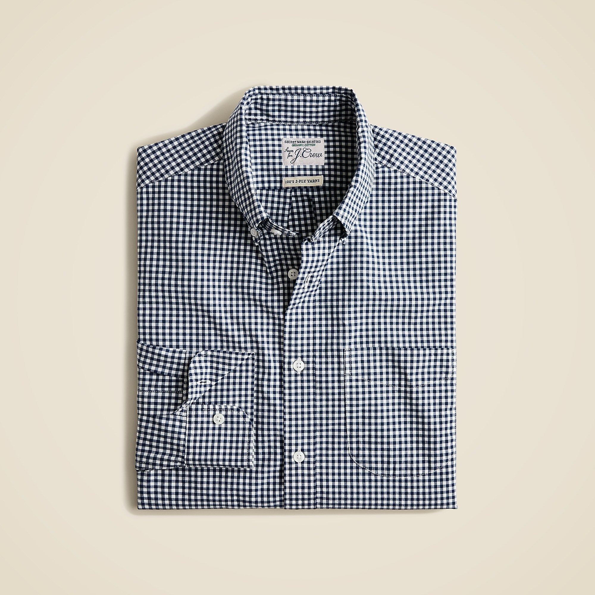 Slim Secret Wash organic cotton poplin shirt | J. Crew US