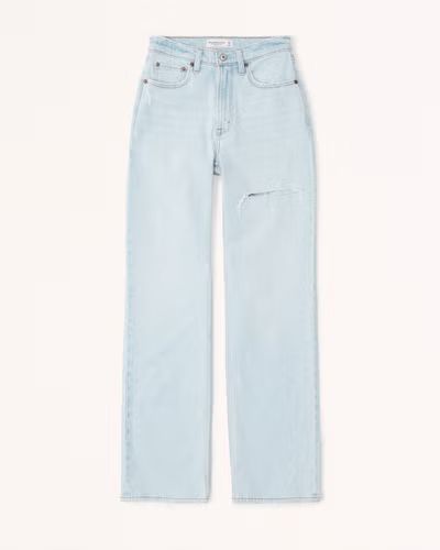 Women's Curve Love High Rise 90s Relaxed Jean | Women's Clearance | Abercrombie.com | Abercrombie & Fitch (US)