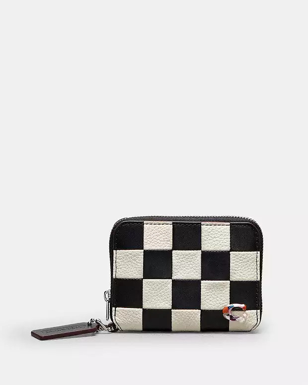 Zip Around Wallet In Checkerboard Upcrafted Leather | Coach (US)