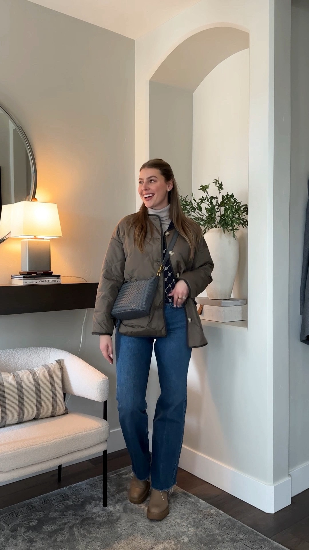 Casual winter ootd! Jeans - 27L, sweater vest - s/m, boots - tts

#LTKSeasonal #LTKfindsunder100