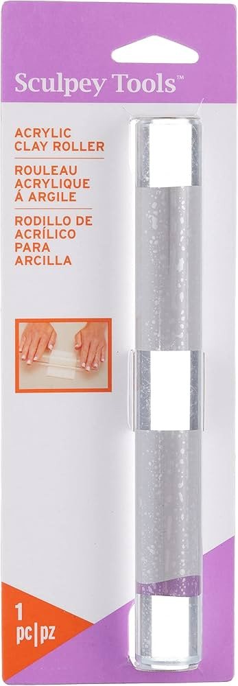 Polyform Sculpey Tools 8" Acrylic Roller, essential clay tool, use with multiple types of clay - ... | Amazon (US)