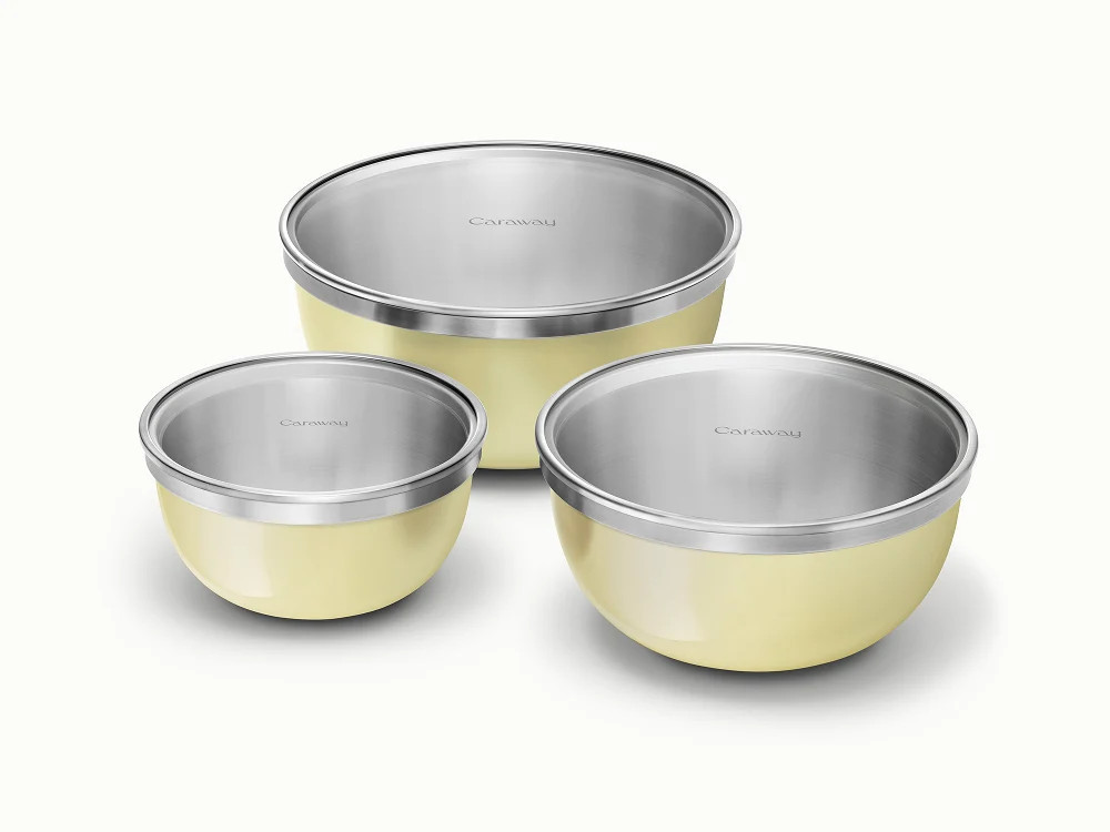 Mixing Bowl Set Butter | Caraway